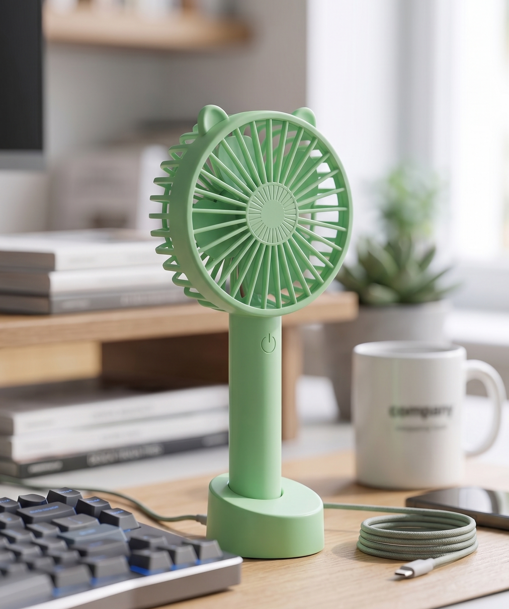 2-in-1 Portable Rechargeable Fan