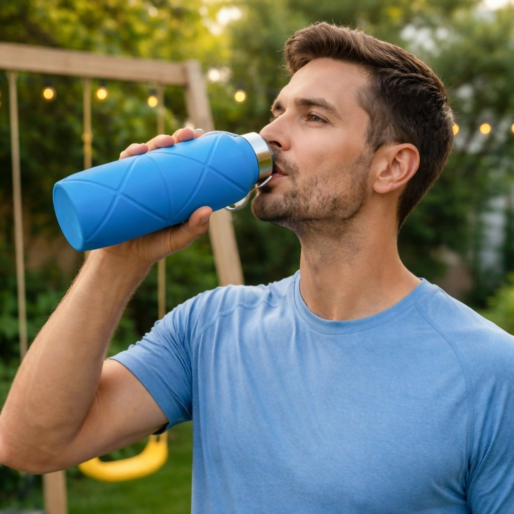 Collapsible Water Bottle - 600ml Leakproof bottle